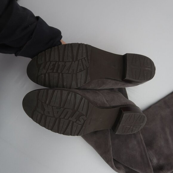 Stuart Weitzman Gray Over the Knee Boots - Picture 4 of 10